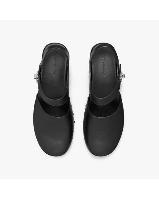 Tory Burch Black Turnlock Clog