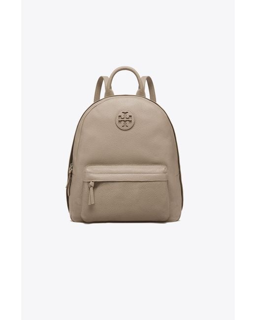 Tory Burch Gray Leather Backpack