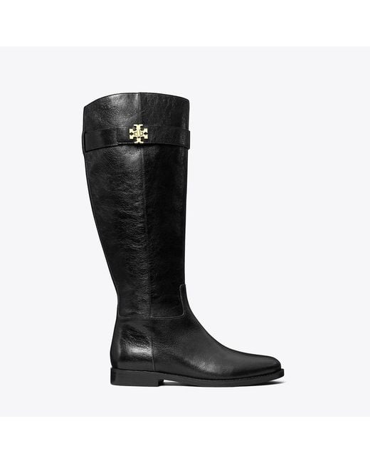 Tory Burch Black Turnlock Riding Boot