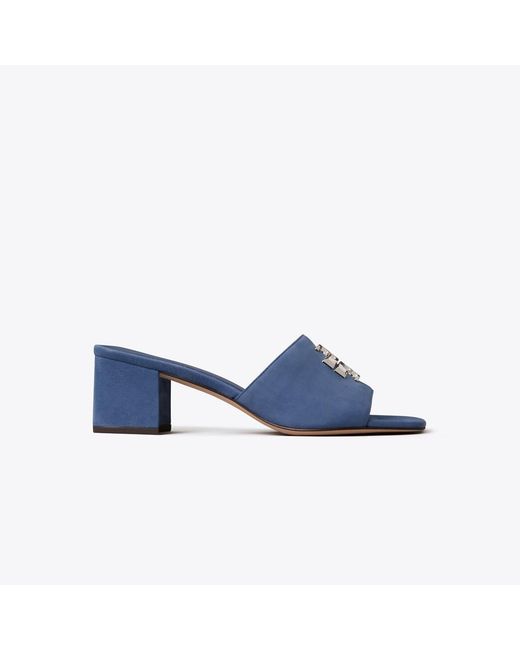Tory Burch Blue Eleanor Heeled Sandal