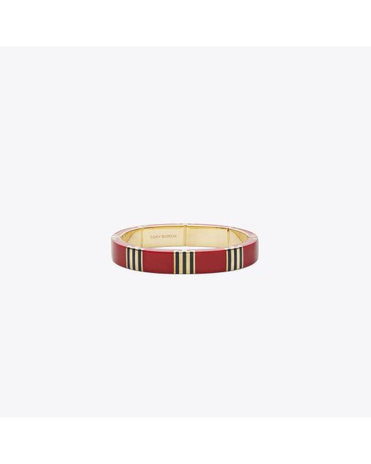 Tory Burch Multicolor T Stripe Bangle