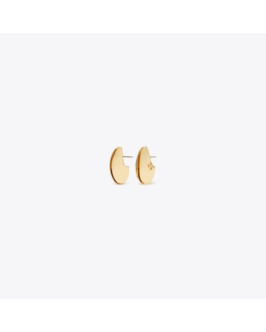Tory Burch Metallic Small Pierced Earrings, One Size