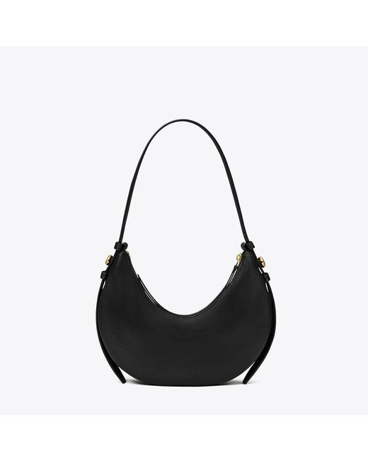 Tory Burch Black Romy Half Moon Bag