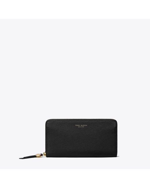 Tory Burch Black Romy Zip Continental Wallet