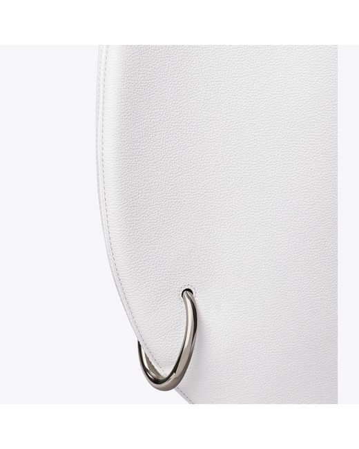 Tory Burch White Pierced Soft Bag