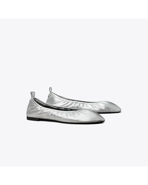Tory Burch White Eddie Ballet