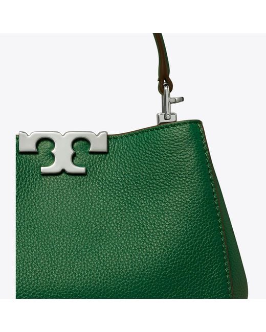 Tory Burch Green Mini Eleanor Soft Satchel, One Size