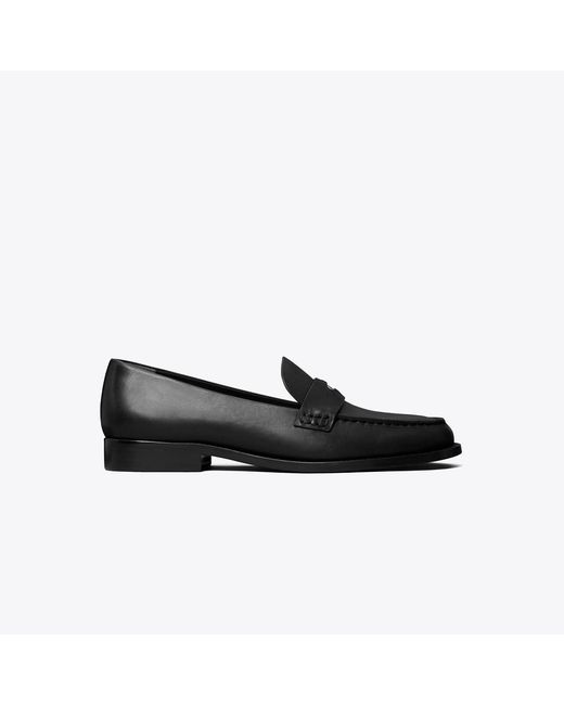 Tory Burch Black Classic Penny Loafer