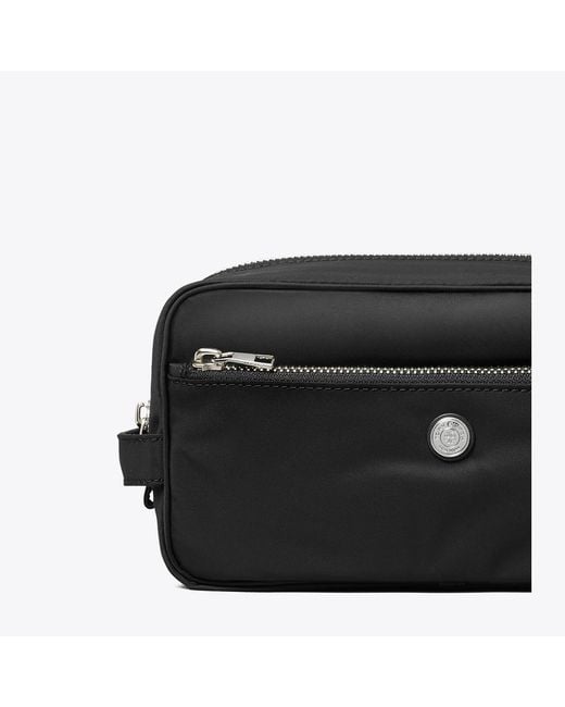 Tory Burch Black Large Twist Cosmetic Case