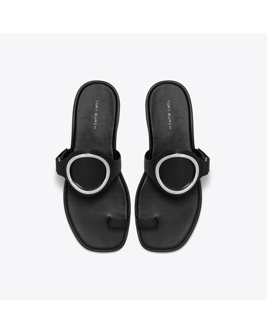 Tory Burch Black Toe Ring Sandal