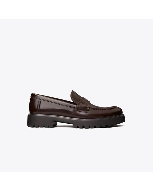 Tory Burch Brown Classic Lug Loafer