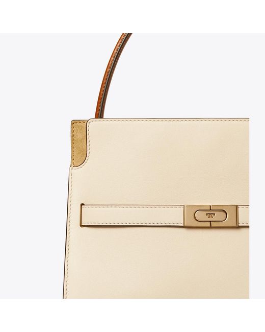 Tory Burch Metallic Small Lee Radziwill Double Bag, One Size