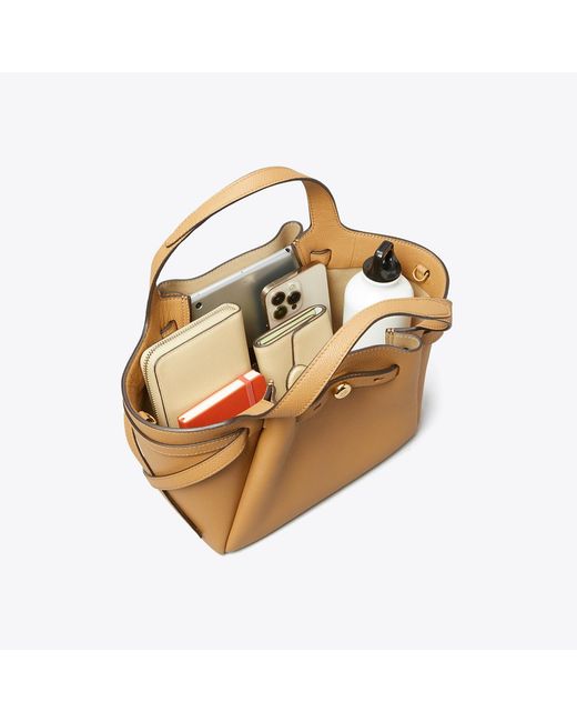 Tory Burch Metallic Small Romy Tote, One Size