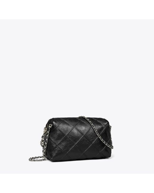 Tory Burch Black Fleming Soft Distressed Crossbody Bag, One Size