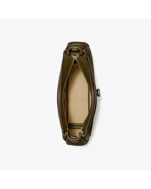 Tory Burch Green Romy Zip Top Crossbody, One Size