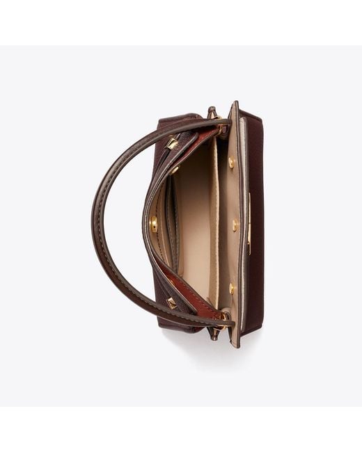 Tory Burch Brown Petite Lee Radziwill Double Bag, One Size
