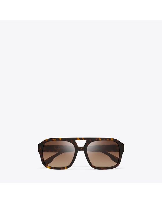 Tory Burch Brown Miller Navigator Sunglasses