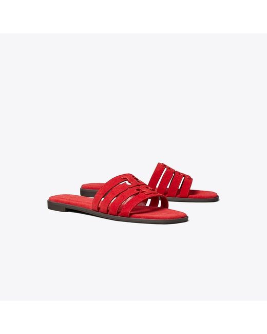 Tory Burch Red Ines Slide