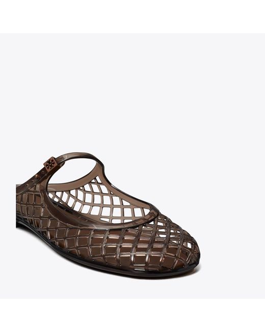 Tory Burch Brown Mellow Mary Jane Jelly