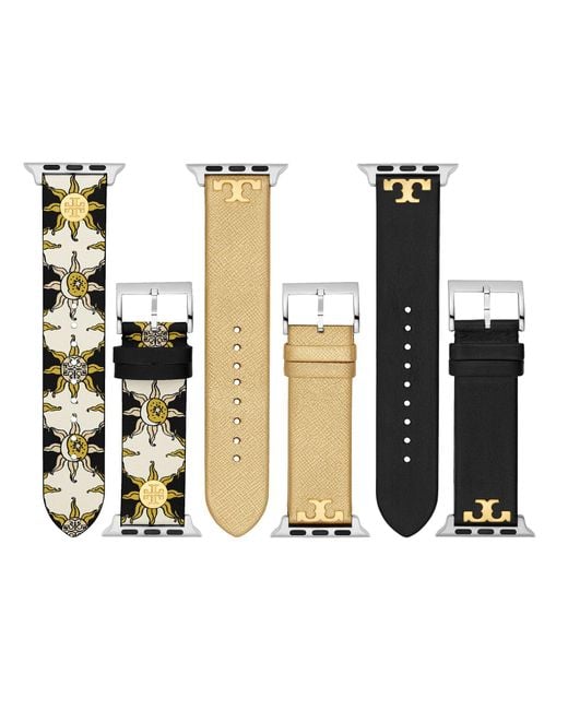 Tory Burch 3-pack Strap Set For Apple Watch, 38mm/40mm in Black | Lyst