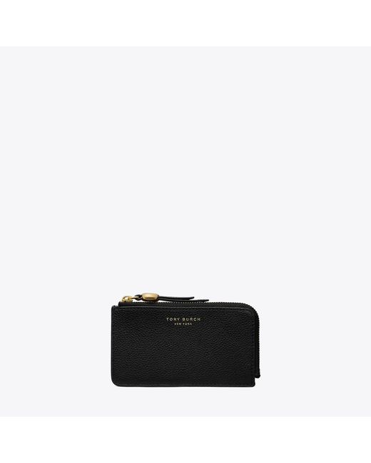 Tory Burch Black Romy Zip Card Case