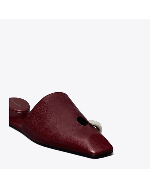 Tory Burch Brown Pierced Mule
