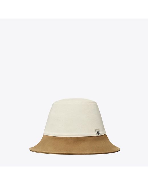 Tory Burch Natural Colorblock Bucket Hat