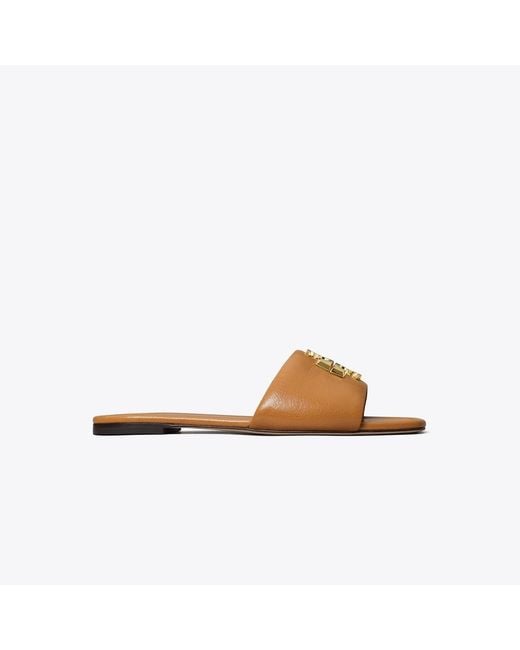 Tory Burch Brown Eleanor Slide