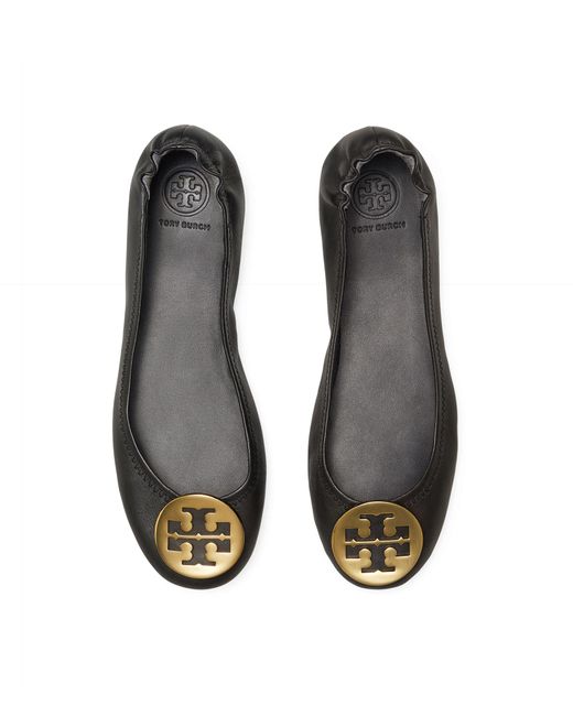 tory burch black minnie flats