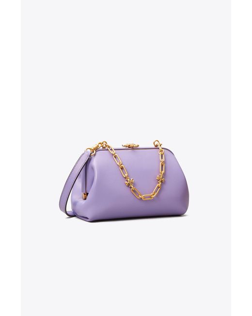 Tory Burch Purple Cleo Small Bag