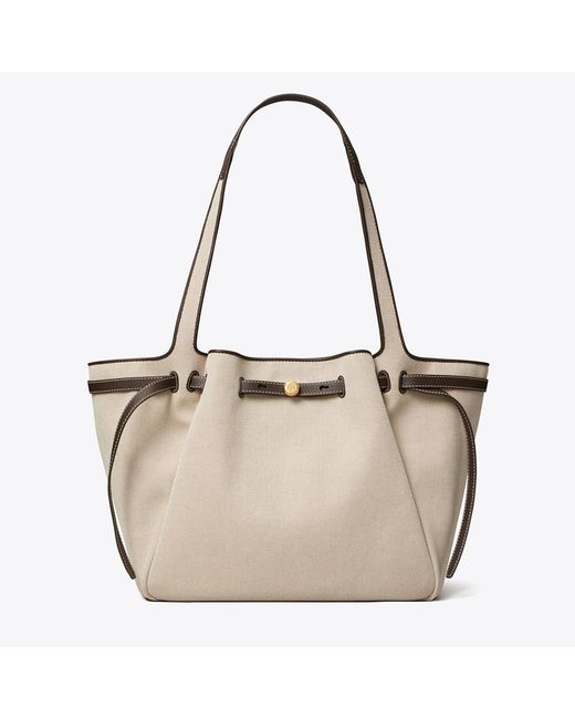 Tory Burch Natural Romy Canvas Tote