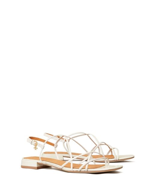 Tory Burch White 15mm Penelope Sandals