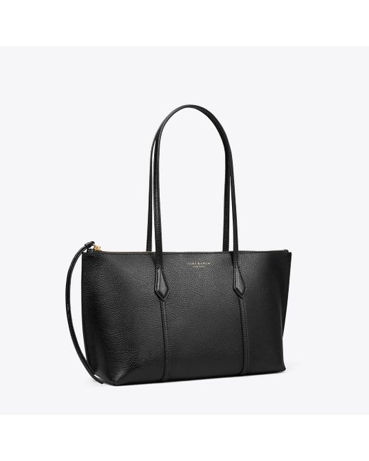Tory Burch Black Small Perry Zip Tote