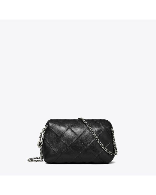 Tory Burch Black Fleming Soft Distressed Crossbody Bag, One Size