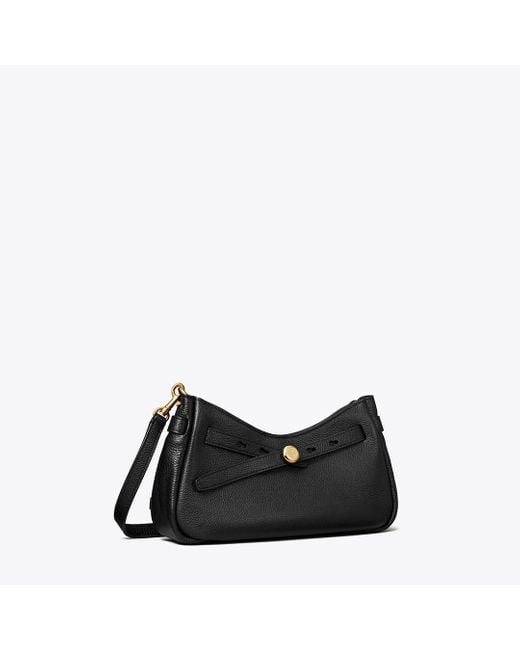 Tory Burch Black Romy Zip Top Crossbody, One Size