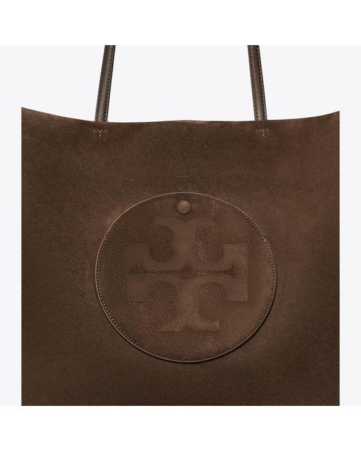 Tory Burch Brown Ella Suede Tote, One Size