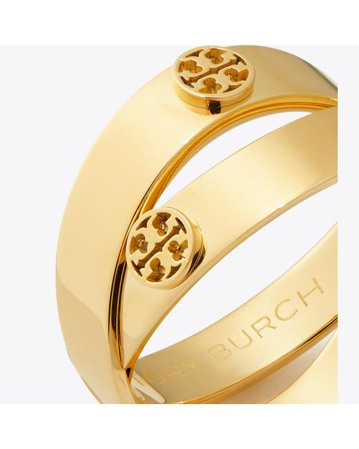 Tory Burch Metallic Icon Double Ring