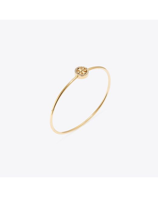 Tory Burch Metallic Icon Pavé Hinged Bracelet