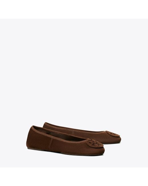 Tory Burch Brown Reva Travel Ballet