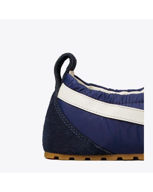 Tory Burch Blue Hank Ballet Sneaker