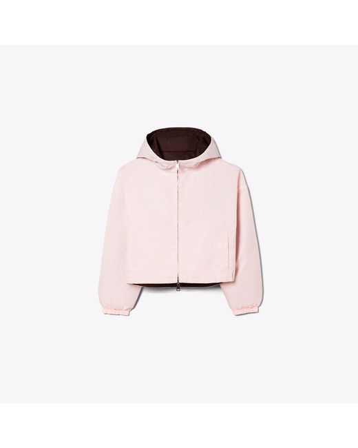 Tory Burch Pink Reversible Cropped Nylon Jacket