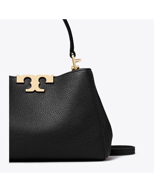 Tory Burch Black Mini Eleanor Soft Satchel, One Size