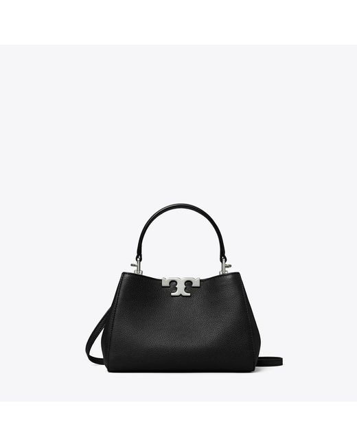 Tory Burch Black Mini Eleanor Soft Satchel, One Size