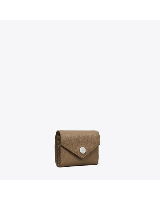 Tory Burch Metallic Small Pebble Envelope Wallet, One Size