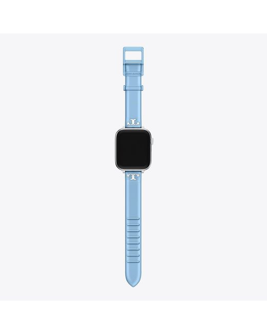 Tory Burch Blue Single T Jelly Band For Apple Watch