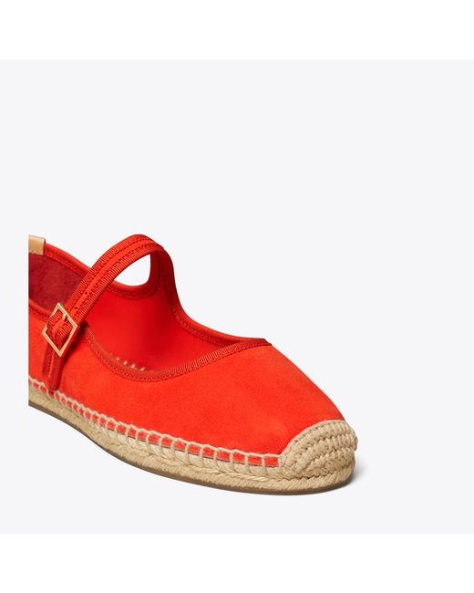 Tory Burch Red Mary Jane Espadrille