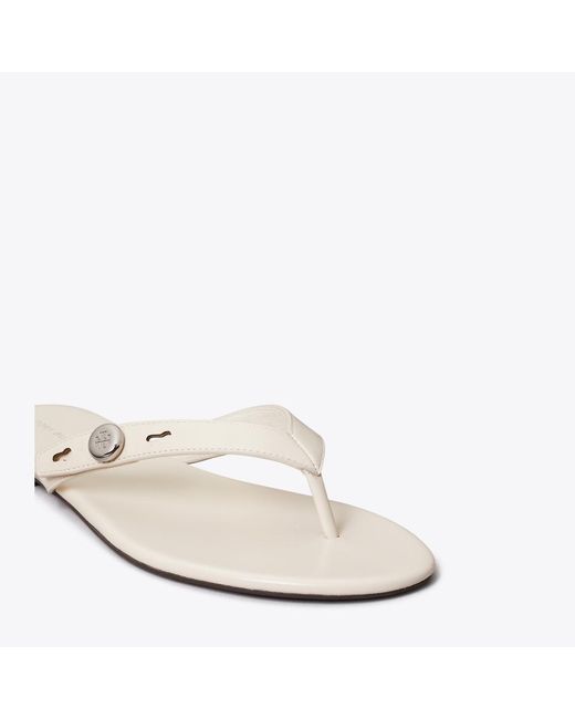 Tory Burch White Romy Flip-Flop