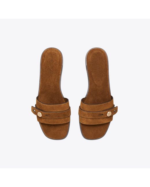 Tory Burch Brown Romy Slide