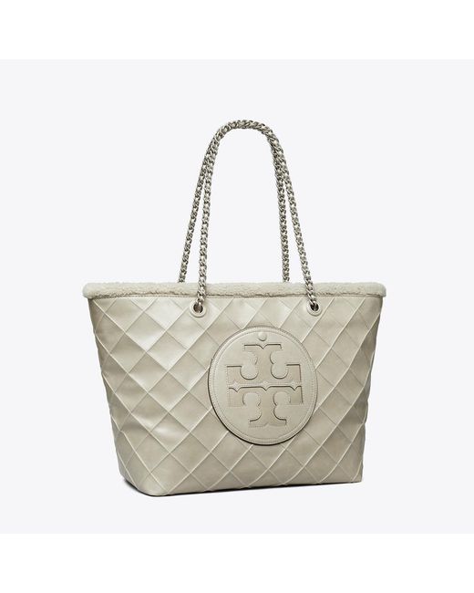 Tory Burch Multicolor Ella Chain Shearling Tote, One Size