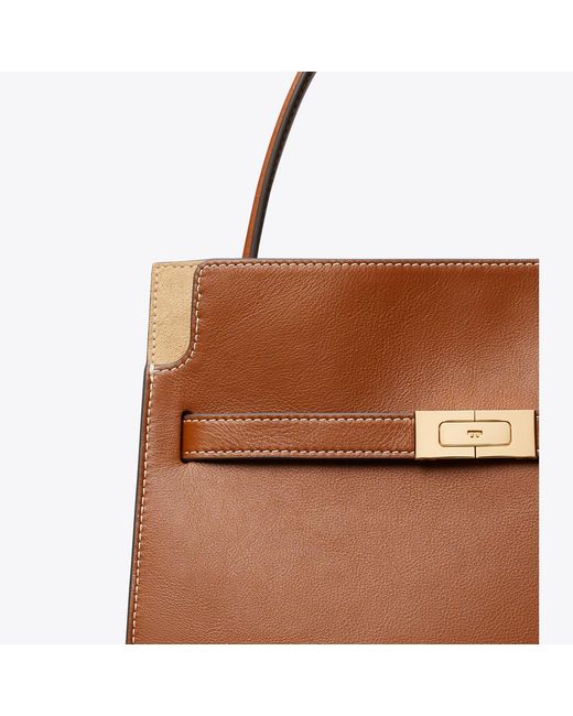 Tory Burch Brown Small Lee Radziwill Double Bag